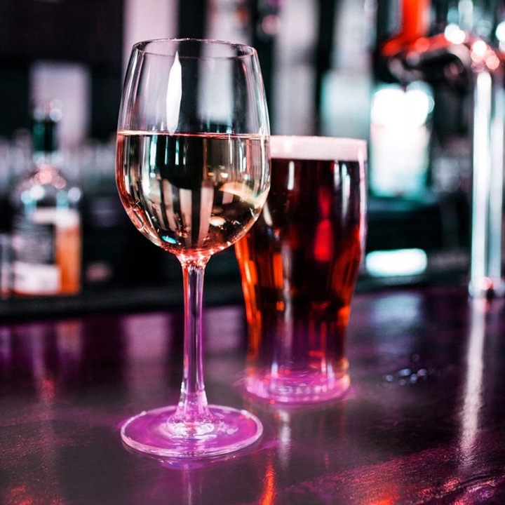 PODSTAWKI LED pod szklanki ZESTAW 10 szt PODKŁADKI dekoracja świąteczna