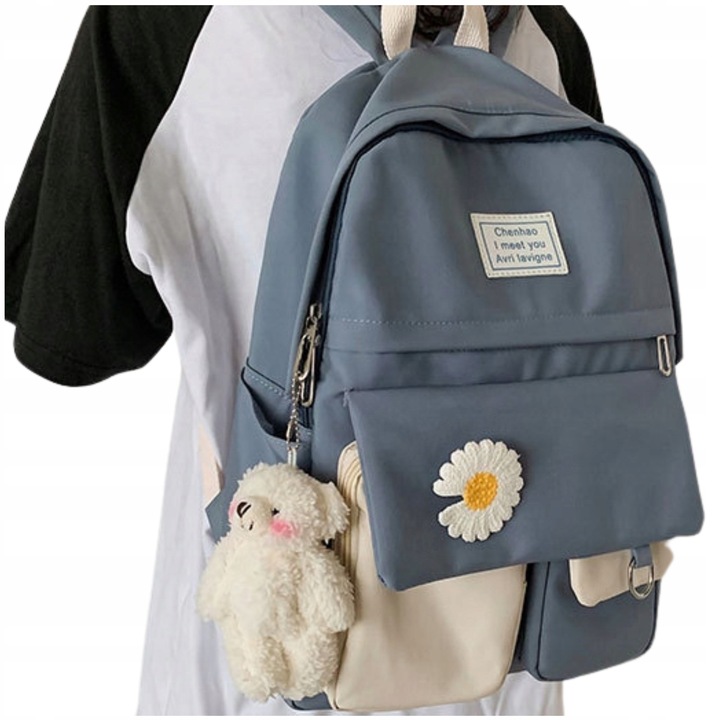 PLECAK SZKOLNY DLA NASTOLATKI KOLORY DUŻY A4 MODNY TORNISTER MŁODZIEŻOWY