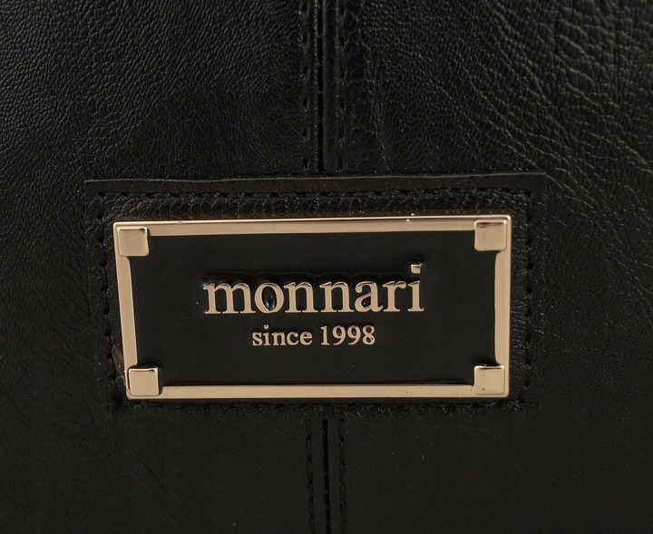 Monnari Torebka Shopper Model 2w1 Listonoszka Kolekcja Premium Czarna