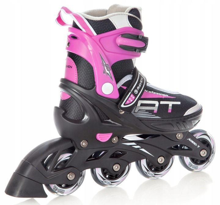 Rolki Regulowane RAVEN Profession Black/Pink 35-39