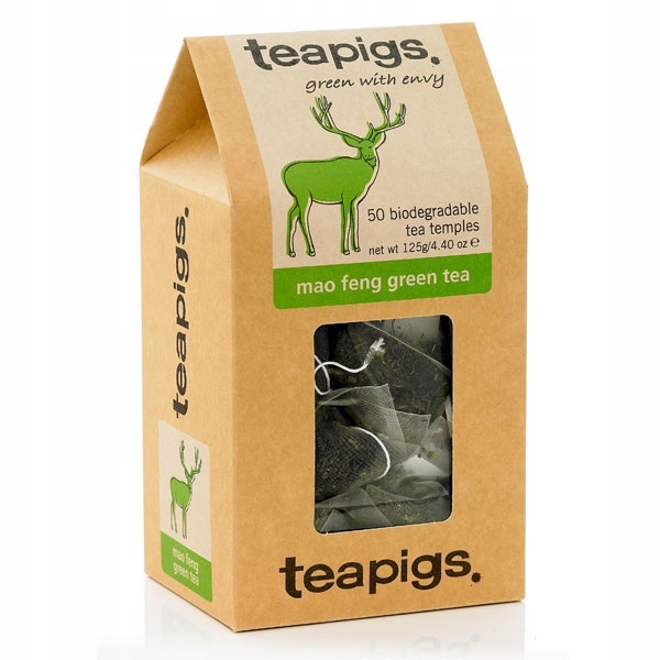 TEAPIGS MAO FENG GREEN TEA - HERBATA ZIELONA 50 PIRAMIDEK