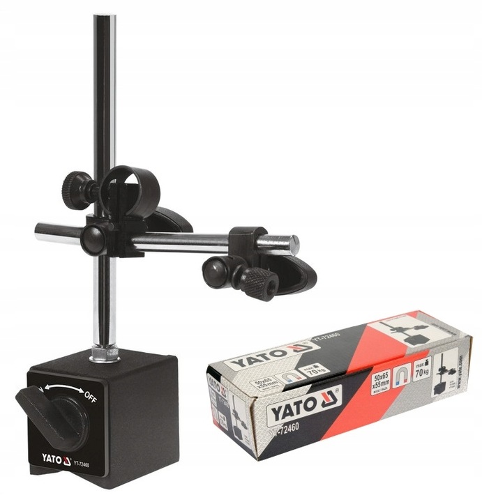 YATO STATYW MAGNETYCZNY DO CZUJNIKA ZEGAROWEGO