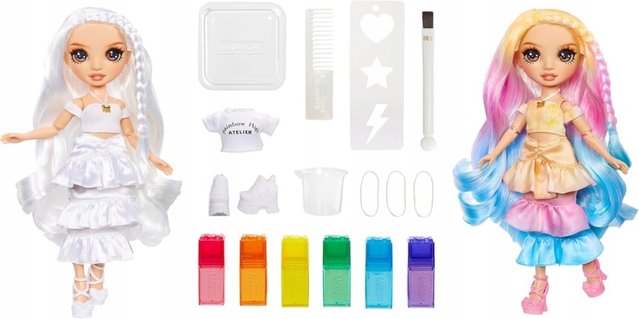 RAINBOW HIGH WATERCOLOR & CREATE LALKA DO MALOWANIA BRĄZOWE OCZY 507598