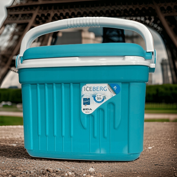 LODÓWKA TURYSTYCZNA 8L na WKŁADY MROŻĄCE do auta piknik WYCIECZKA kemping