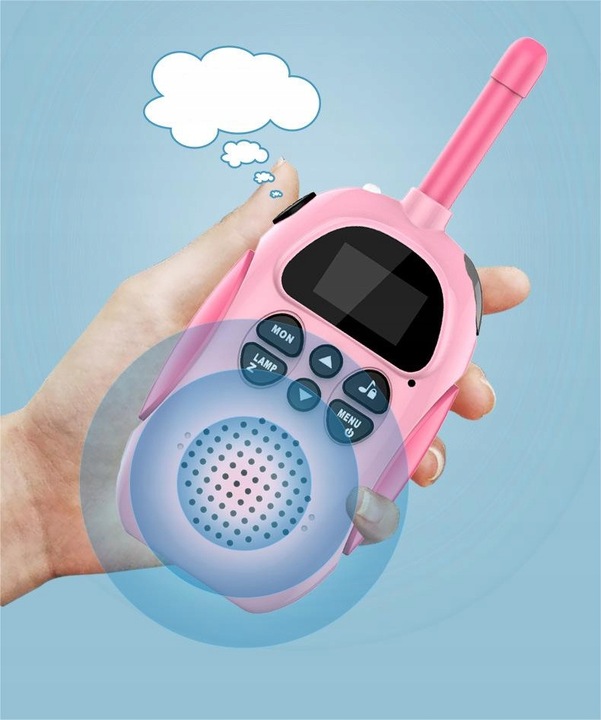 Walkie Talkie dla Dzieci Krótkofalówki Zestaw 2 szt. Zasięg Duży Łoki Toki