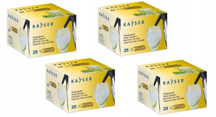 Naboje do syfonu do wody sodowej Kayser