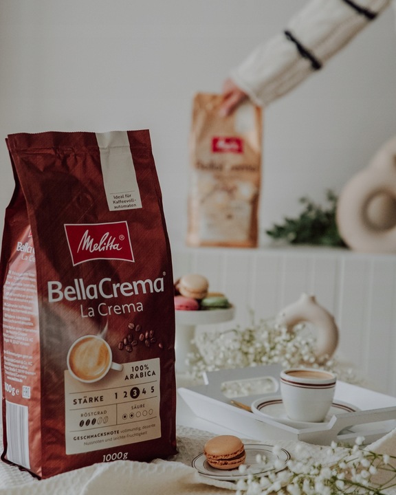 Kawa ziarnista MELITTA BELLACREMA INTENSO 1,1 kg | intensywna Arabica 80%