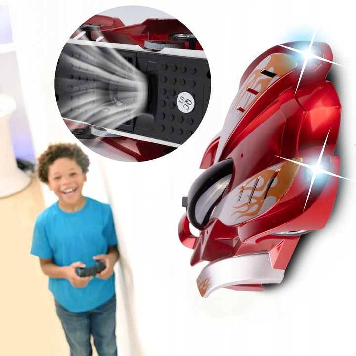 SAMOCHÓD JEŻDŻĄCY PO ŚCIANACH AUTO WYŚCIGÓWKA NA PILOTA ZDALNIE STEROWANE