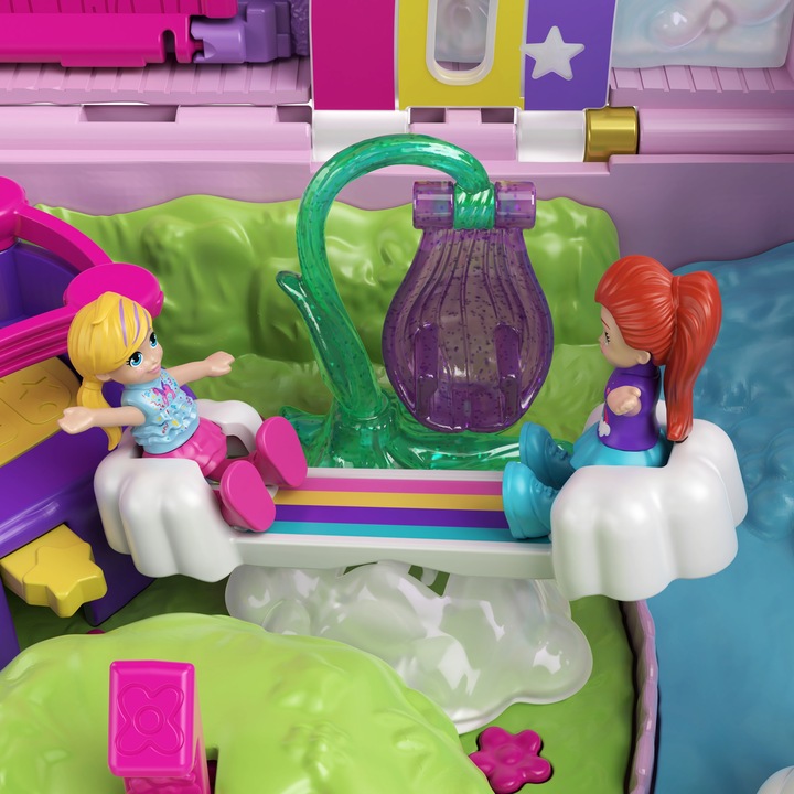 POLLY POCKET JEDNOROŻEC WALIZKA PINIATA UNICORN PARTY ZESTAW FIGURKI GVL88
