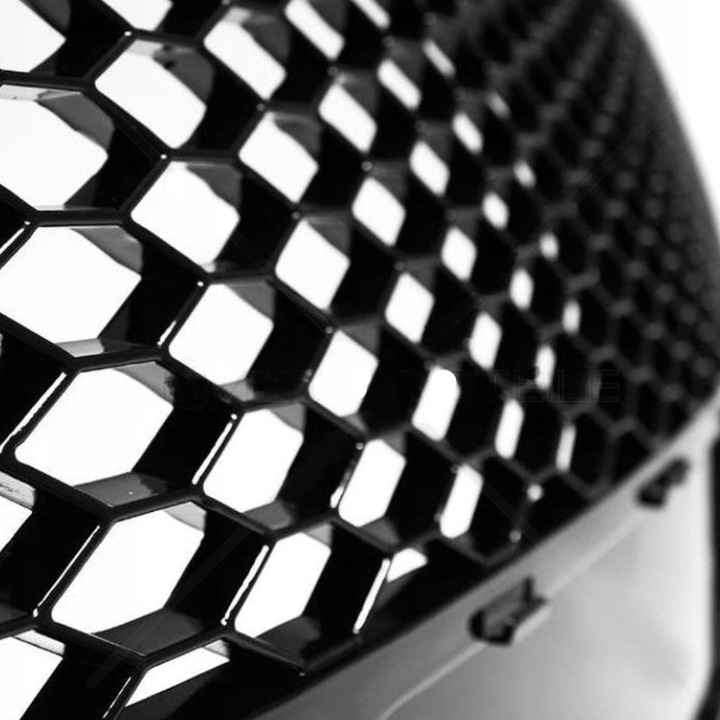 grill atrapa audi a3 8p 08-12 rs look black polysk