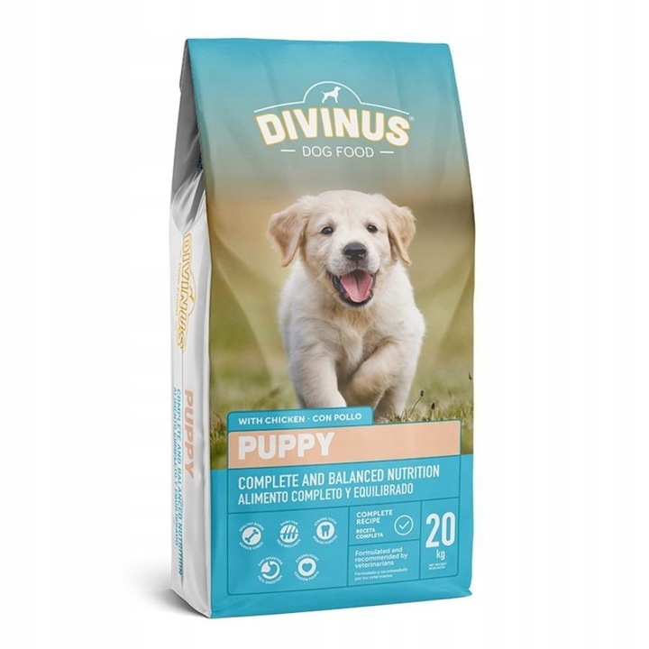 DIVINUS PUPPY Karma sucha dla szczeniąt owczarek labrador witaminy 20kg