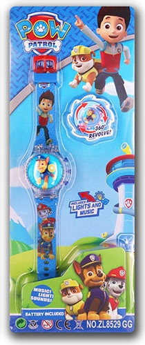 zegarek dziecięcy OBROTOWY dla chłopca PSI PATROL chase + MUZYKA + ŚWIATŁO