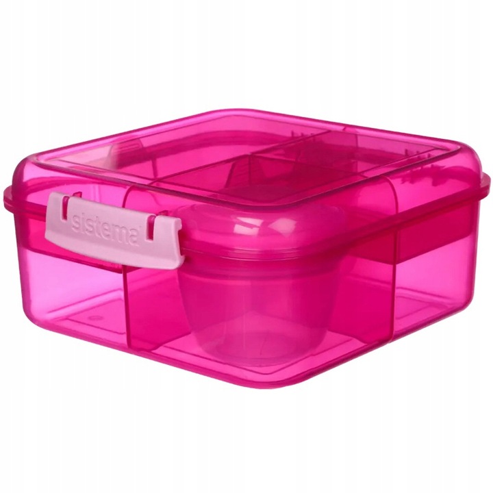 LUNCH BOX ŚNIADANIÓWKA SISTEMA POJEMNIK BOX BENTO 1250ml Z PRZEGRÓDKAMI SOS