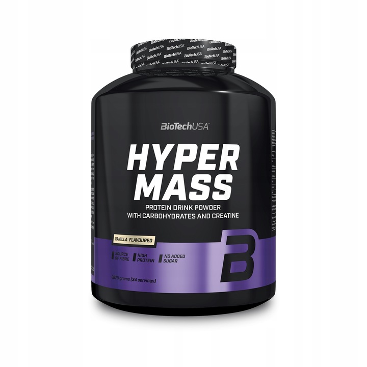 BioTech Hyper Mass 2270g Mega Gainer Masa XL Wanilia