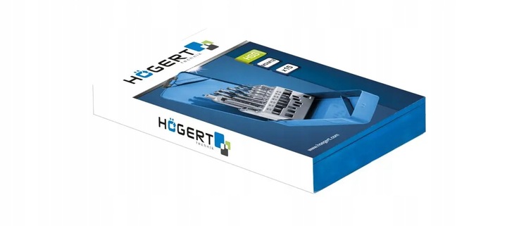HOGERT Gwintowniki i wiertła, HSS, kpl 15 cz. HT3B581