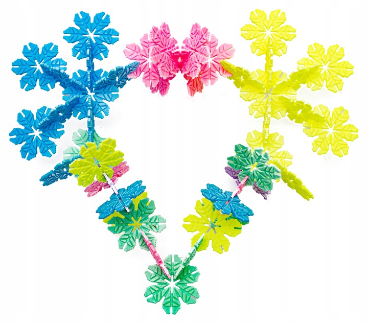 Klocki Konstrukcyjne Rzepy Płatki Śniegu 2500 elem