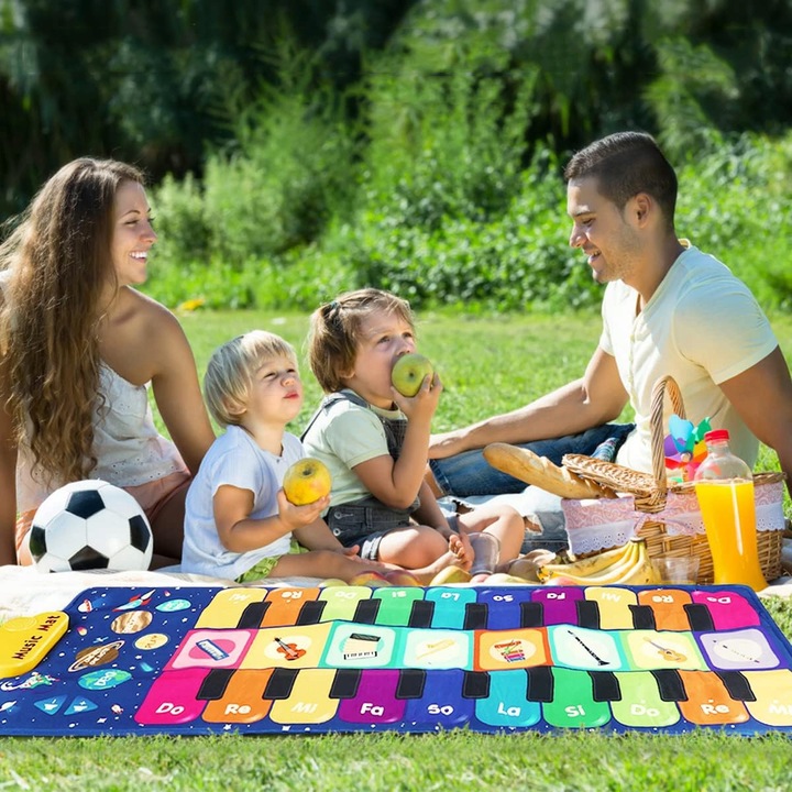 MATA MUZYCZNA EDUKACYJNA PIANINKO DLA DZIECI GRA DO TAŃCZENIA INTERAKTYWNA