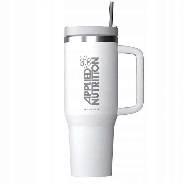 KUBEK TERMICZNY ZE STALI NIERDZEWNEJ ZE SŁOMKĄ DO SAMOCHODU NA KAWĘ 1200ml