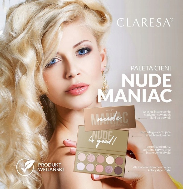 Claresa Paleta Cieni do Powiek Nude Maniac