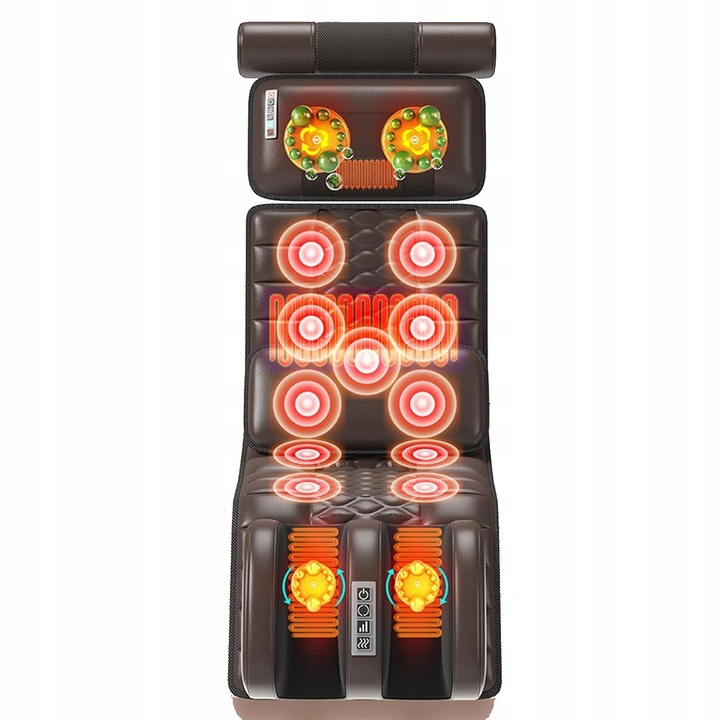 MATERAC MASUJĄCY Mata do masażu + MASAŻER DRENAŻ NÓG ŁYDEK PRESOTERAPIA