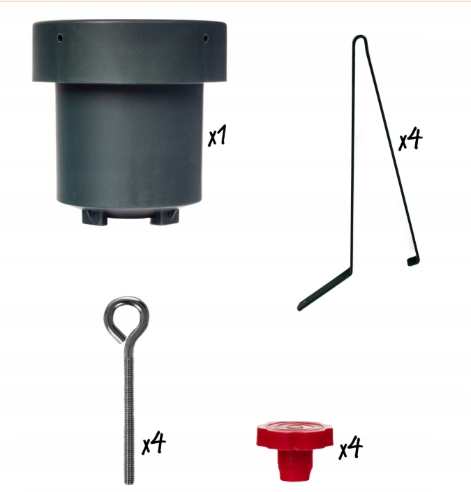 Stojak CHOINKOWY metalowy tworzywo pod na choinkę drzewko pojemnik