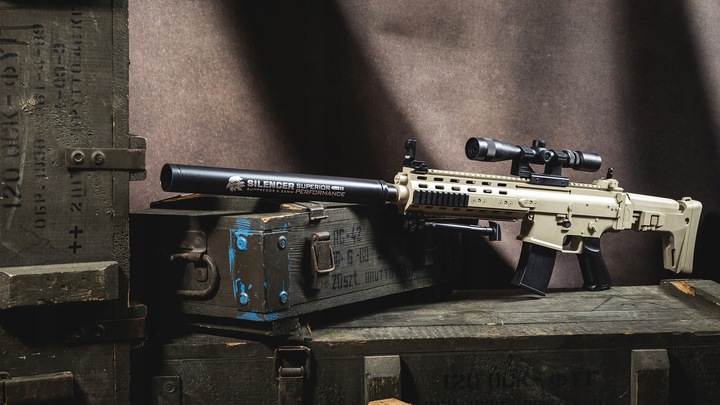 KARABIN NA KULKI SNAJPERSKI MK13 ASG IMITACJA BRONI NA KULKI 6MM REPLIKA