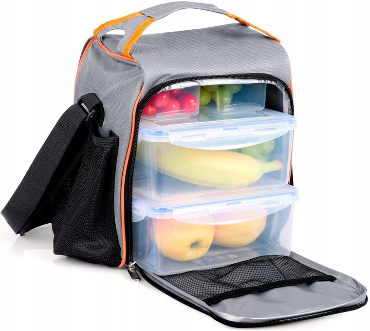 Torba termiczna lodówka Z POJEMNIKAMI LUNCHBOX termoizolacyjna TL09+Wkłady