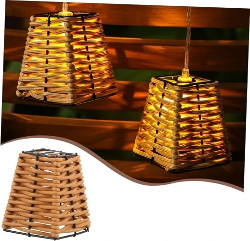 lampa solarna GIRLANDA 10ciepych LED dekoracja taras balkon koszyczek P-725