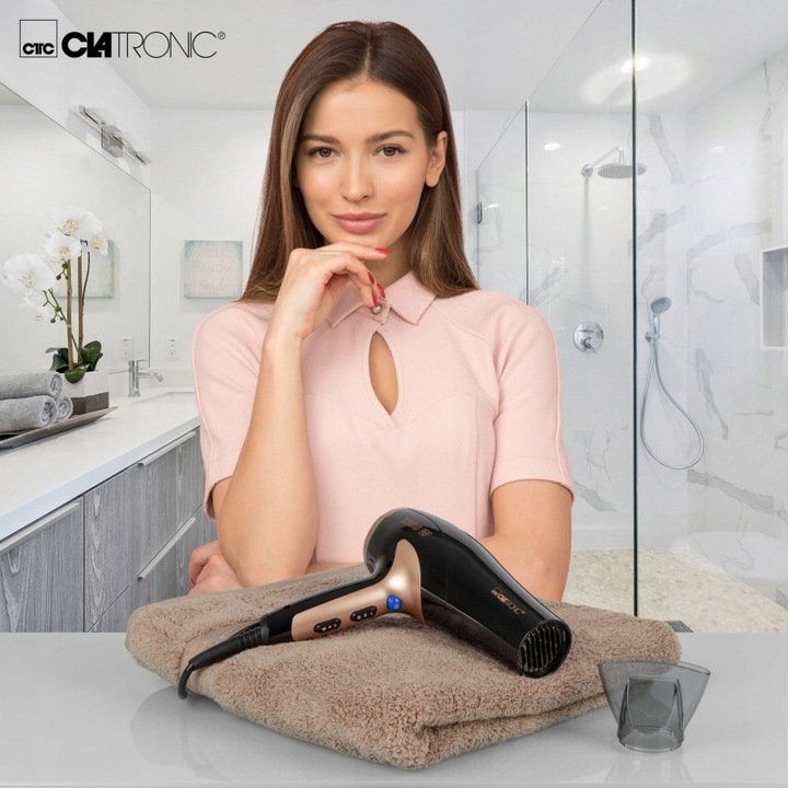 NIEMIECKA PROFESJONALNA SUSZARKA DO WŁOSÓW COOL SHOT ZIMNY NADMUCH 2200W