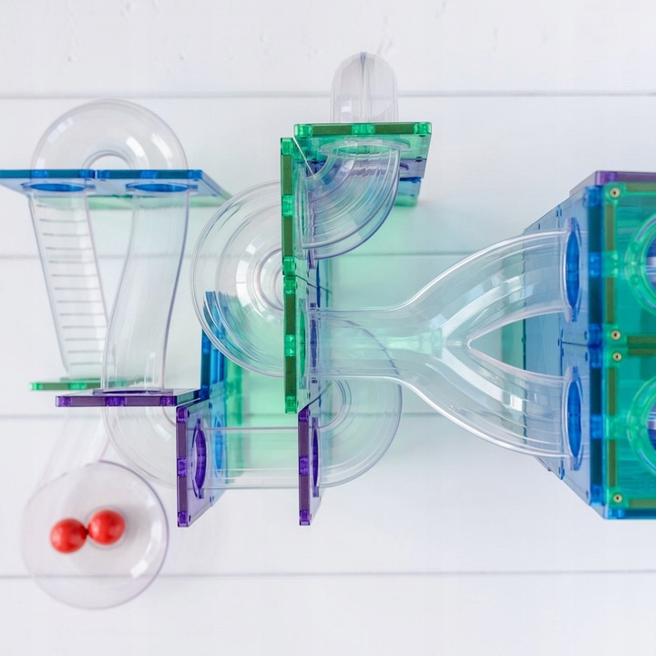 Magnetyczne klocki konstrukcyjne Connetix - kulodrom Ball Run Pack 92 el.