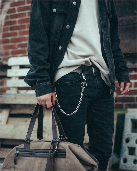 Łańcuszek do spodni męski ze stali chirurgicznej karabińczyk BLINGART