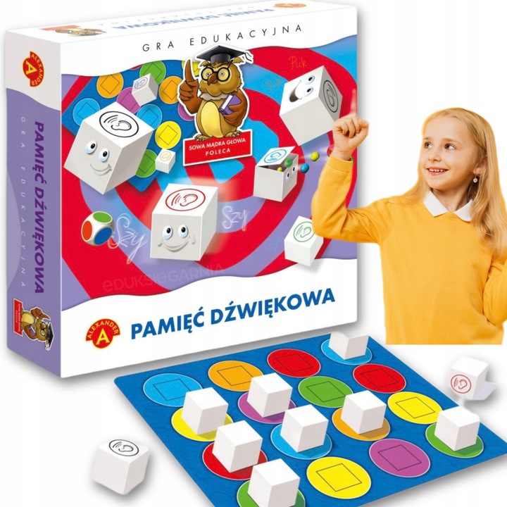 Zestaw Gra edukacyjna PAMIĘĆ DŹWIĘKOWA Alexander LOGOPEDIA, SŁUCH + OŁÓWEK