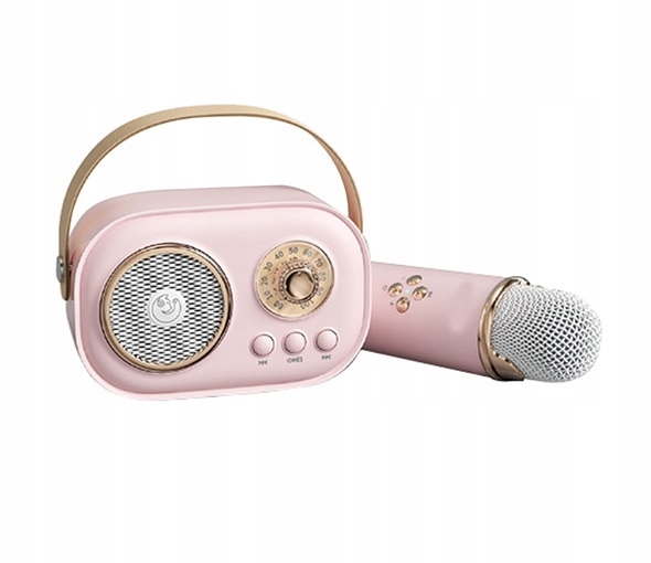 MIKROFON BEZPRZEWODOWY KARAOKE GŁOŚNIK BLUETOOTH RETRO DLA DZIECI PREZENT