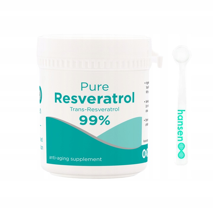Resweratrol 99%+ proszek - 20g - (Trans-Resveratrol) - badany w PL