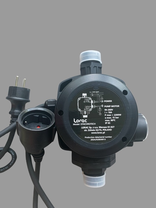 Inteligentny automatyczny sterownik pompy start/stop Lorac Synchrotech 2200