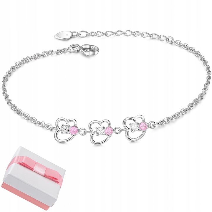 Bransoletka srebrna celebrytka łapka dla dzieci srebro 925