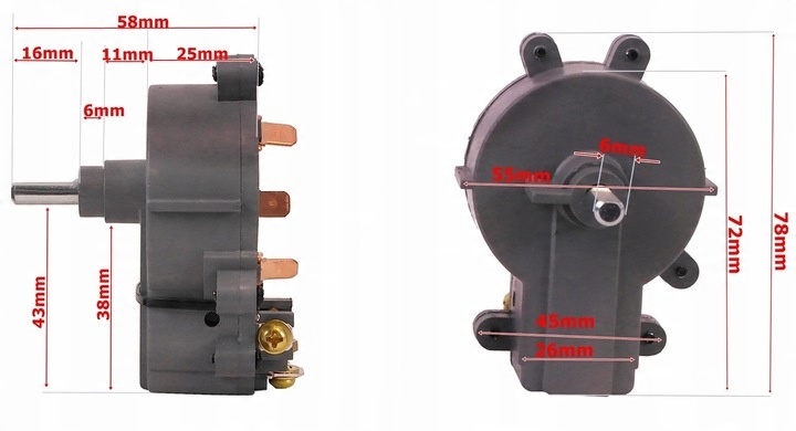 Przełącznik biegów silnik zaburtowy elektryczny
