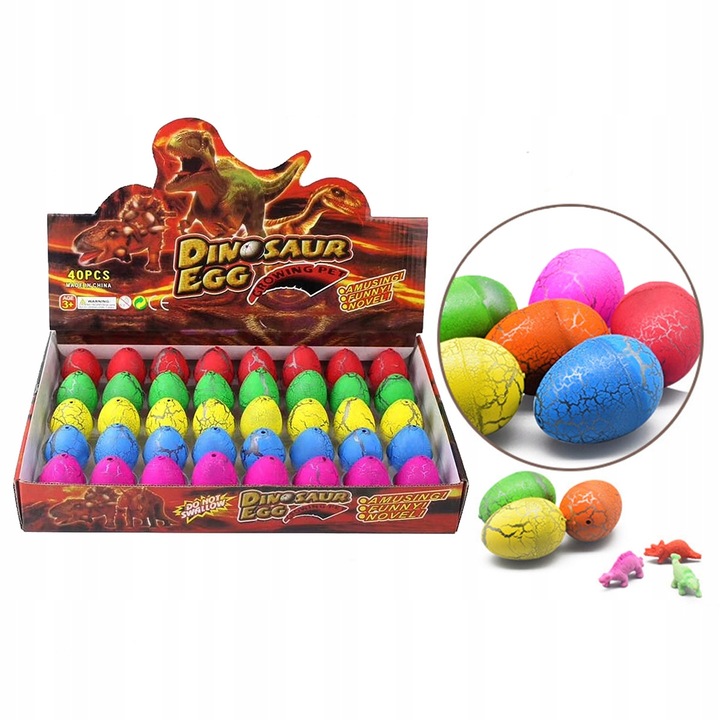 48x MAGICZNE JAJKO WYKLUWAJĄCY SIĘ DINOZAUR NIESPODZIANKA ROSNĄCY W WODZIE