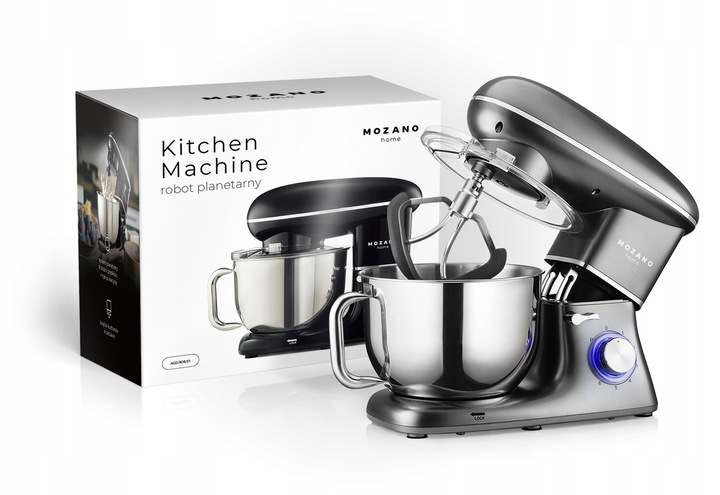 ROBOT PLANETARNY KUCHENNY MIKSER 6,2L DUŻY ZESTAW + WAGA + PRZEPISY MOZANO