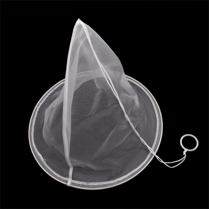 Sito do miodu, cedzidło stożkowe nylonowe FI - 33cm gęste