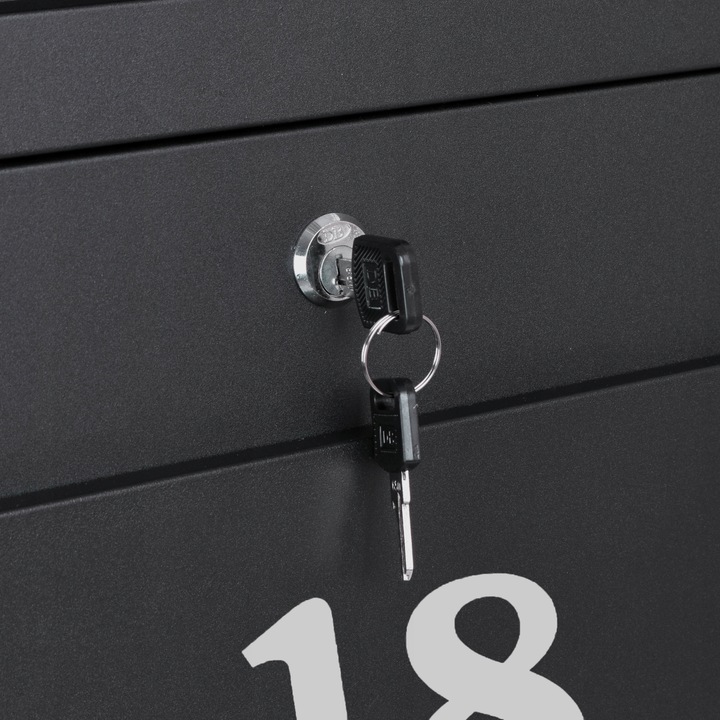 SKRZYNKA POCZTOWA NA LISTY GAZETY Z NAPISEM NUMEREM DOMU SPERSONALIZOWANA