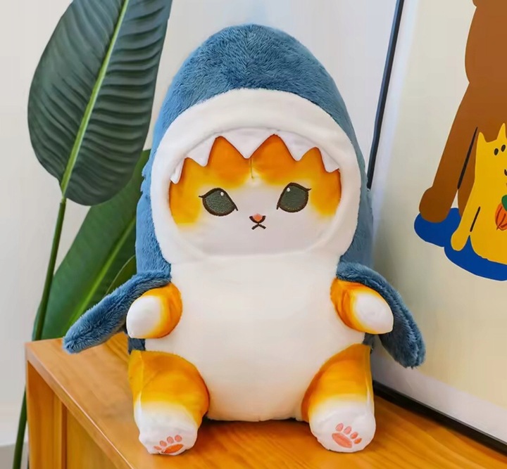 PLUSZAK MASKOTKA KOT REKIN PLUSZAK PRZYTULANKA 45CM