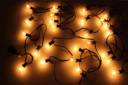 Girlanda Ogrodowa Lampki Żarówki Kule 7,6m 28 szt Ogrodowe Łańcuch świetlny