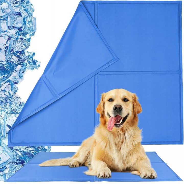 MATA CHŁODZĄCA DLA PSA DUŻA XXL 110x70cm żelowa legowisko PREMIUM GRUBA 4kg