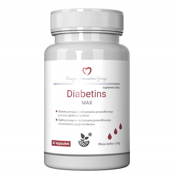 Diabetins Max - Kapsułki z Chromem, Morwą Białą i Cynkiem
