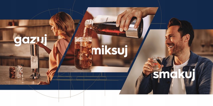 Saturator do wody gazowanej SodaStream Enso + butelka i gaz zestaw startowy