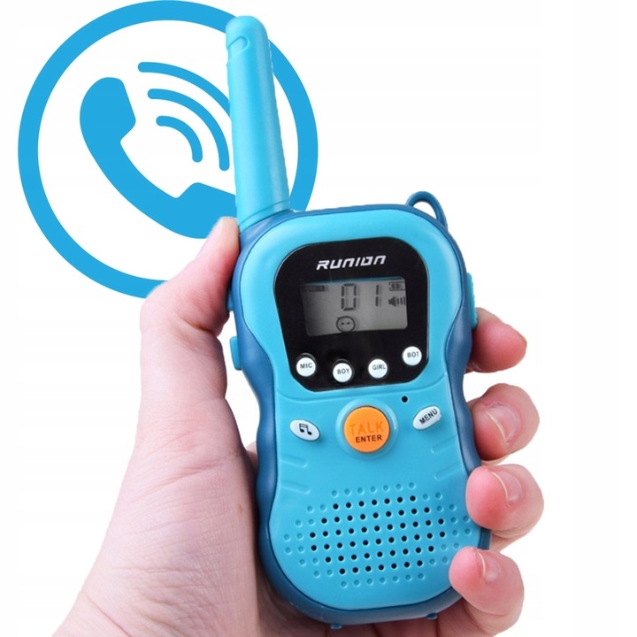 WALKIE TALKIE KRÓTKOFALÓWKI dla dzieci DUŻY ZASIĘG 3km LCD ZESTAW Łoki Toki