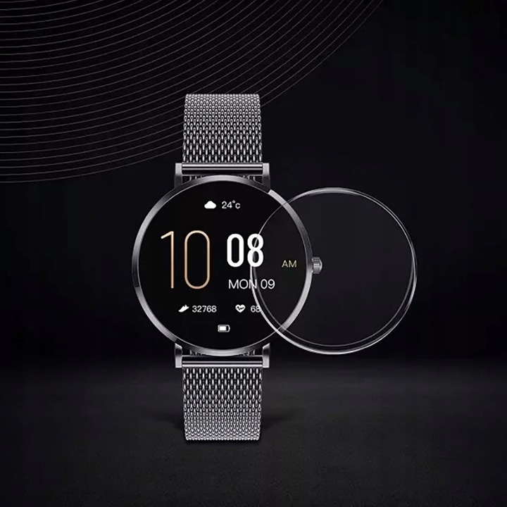 SMARTWATCH ENTER AURA - FUNKCJE ZDROWOTNE TĘTNO KALORIE KROKI ROZMOWY SMS