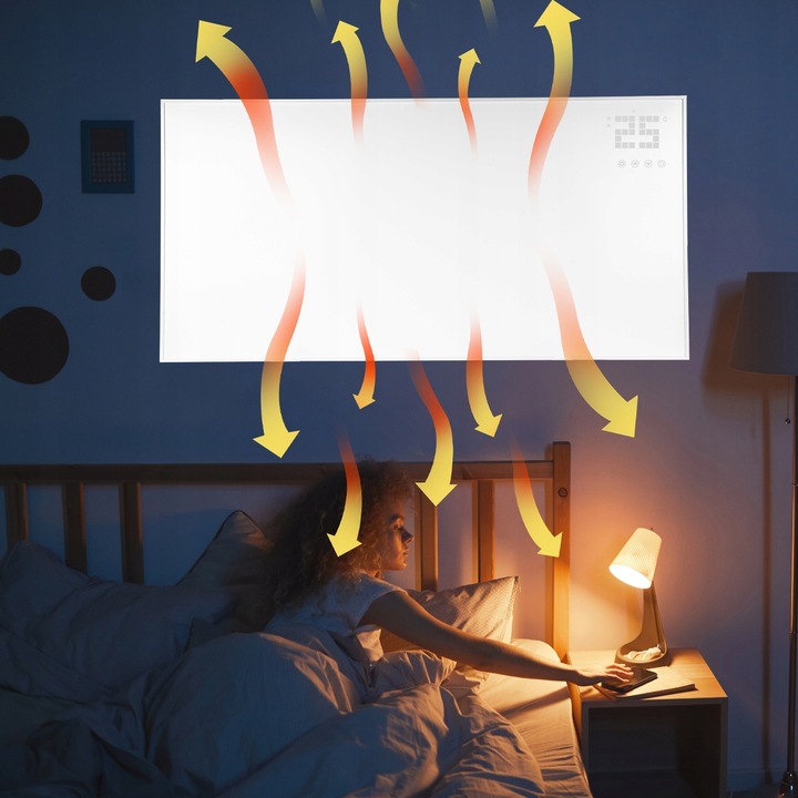 PROMIENNIK GRZEJNIK NA PODCZERWIEŃ IR ELEKTRYCZNY PILOT TUYA WIFI 770W