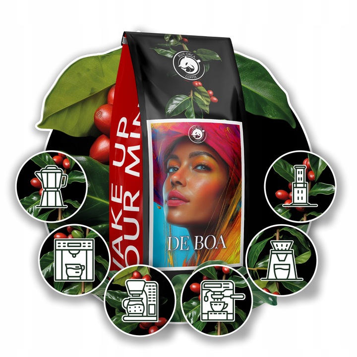 Kawa ziarnista 1kg x2 -Bossa Nova+De Boa 100% Arabica ŚWIEŻO PALONA +GRATIS